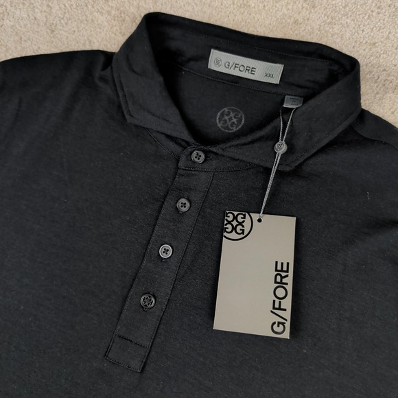 G/FORE | Shirts | Gfore Merino Wool Polo Shirt Mens 2xl Black Onyx Golf ...